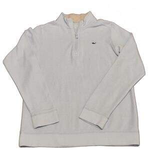 Vineyard Vines medium Light Blue Quarter Zip Pullover Sweatshirt